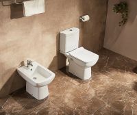 Унитаз компакт Creo Ceramique Tours TO1003N+TO1002RS с бачком и сиденьем Микролифт — фото 9, Унитазы