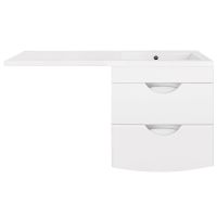 Тумба под раковину Style Line Жасмин 2 120 Люкс Plus подвесная Белый глянец арт-ЛС-00000577 — фото 2, Тумбы под раковину