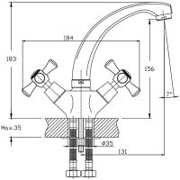 Смеситель для раковины Orange Classic M M71-011cr Хром — фото 9, Смесители для раковины