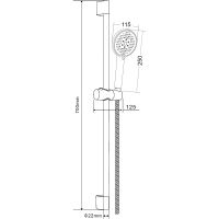 Товар: Душевой гарнитур Orange O-Shower OS813b Черный матовый - фото 6 Душевой гарнитур Orange O-Shower OS813b Черный матовый — фото 6, Душевые гарнитуры