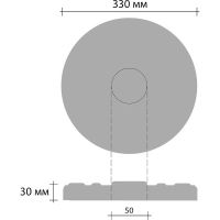 Товар: Розетка потолочная Decomaster 80200 330x30x330 мм - фото 2 Розетка потолочная Decomaster 80200 330x30x330 мм — фото 2, Розетки потолочные