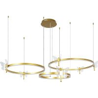 Люстра Artelamp Darcy A2187LM-3GO Прозрачная Золото — фото 1, Люстры