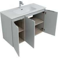 Товар: Тумба под раковину Aquanet Алвита New 100 277532 подвесная Серая матовая - фото 3 Тумба под раковину Aquanet Алвита New 100 277532 подвесная Серая матовая — фото 3, Тумбы под раковину