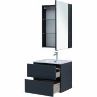 Товар: Комплект мебели для ванной Aquanet Алвита New 60 274219 подвесной Антрацит - фото 6 Комплект мебели для ванной Aquanet Алвита New 60 274219 подвесной Антрацит — фото 6, Комплекты мебели для ванной