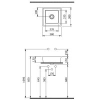 Раковина-чаша Berges Mascon 38 181004 Белая глянцевая — фото 5, Раковины