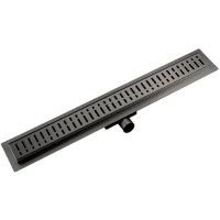 Душевой лоток Gappo G87007-39 с решеткой Оружейная сталь — фото 1, Душевые лотки