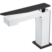 Смеситель для раковины Boheme Q 141-CRB.2 Хром Черный — фото 1, Смесители