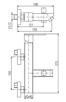 Смеситель для ванны Rav Slezak Loira LR554.5 Хром — фото 2, Смеситель для ванны