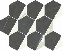 Керамическая мозаика Italon Metropolis Mosaico Hexagon Cold 620110000159 25,4х31 см — фото 1, Керамогранит