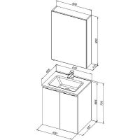 Товар: Комплект мебели для ванной Aquanet Алвита New 60 274223 подвесной Антрацит - фото 10 Комплект мебели для ванной Aquanet Алвита New 60 274223 подвесной Антрацит — фото 10, Комплекты мебели для ванной
