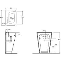 Раковина Azzurra Hera 63 HELF06343T0MBI*1 Белая — фото 11, Раковины