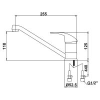 Смеситель для кухни Kaiser Magistro 14233 Хром — фото 2, Смесители