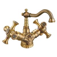 Смеситель для раковины ZorG Antic A 7009U-BR Бронза — фото 1, Смесители для раковины