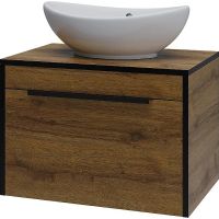 Тумба под раковину Bellezza Бруно 70 4632211090493 подвесная Табакко — фото 1, Тумбы под раковину