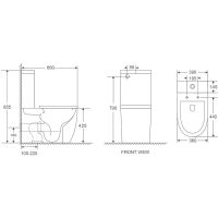 Товар: Унитаз компакт WeltWasser Merzbach 011 XL GL-WT 10000012096 с бачком и сиденьем Микролифт - фото 2 Унитаз компакт WeltWasser Merzbach 011 XL GL-WT 10000012096 с бачком и сиденьем Микролифт — фото 2, Унитазы