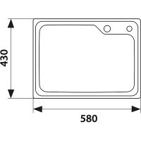Кухонная мойка Kaiser KSM-5843 Сталь — фото 4, Кухонные мойки