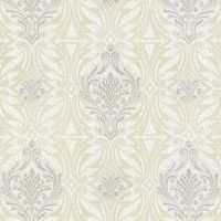 Обои Emiliana Parati Roberto Cavalli 8 19012 Винил на флизелине (1,06*10,05) Белый/Бежевый, Дамаск — фото 1, Обои для стен