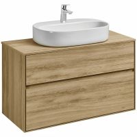 Тумба под раковину Aquaton Либерти 100 1A279601LYC70 подвесная Дуб эльвезия — фото 6, Тумбы под раковину