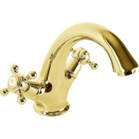 Смеситель для раковины Cezares Golf-LS1-03/24 Золото 24 карат — фото 1, Смесители для раковины