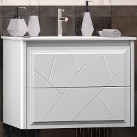 Тумба под раковину Opadiris Луиджи 70 00-00005952 подвесная Белая матовая — фото 1, Мебель для ванной