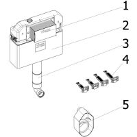 Смывной бачок Viega Prevista Dry 8502 771904 без клавиши смыва — фото 4, Смывные бачки скрытого монтажа