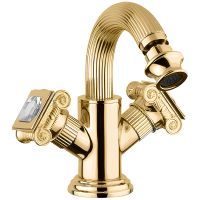 Смеситель для биде Cezares Olimp OLIMP-BS2-03/24-Sw Золото 24 карат — фото 1, Смесители для биде