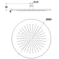 Товар: Верхний душ Whitecross Y brushed gold Y1300GLB Брашированное золото - фото 2 Верхний душ Whitecross Y brushed gold Y1300GLB Брашированное золото — фото 2, Душевое оборудование. Душевая программа