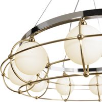 Подвесной светильник Maytoni Modern Carcass MOD312PL-10GCH Белый Золото Хром — фото 2, Подвесные светильники