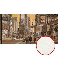 Фреска Ortograf Городской пейзаж живопись 11630 Фактура флок FLK Флизелин (5,4*2,7) Коричневый/Бежевый, Город/Живопись — фото 1, Фрески