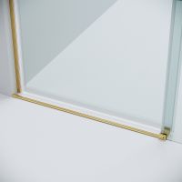 Душевая дверь Grossman Classic 120 100.K33.04.120.32.00 профиль Золото сатин стекло прозрачное — фото 6, Раздвижные душевые двери