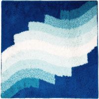 Коврик для ванной комнаты Ridder Streak 55х50 7107803 Синий — фото 1, Коврики для ванной комнаты