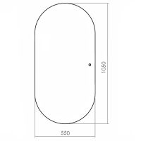 Зеркало Silver Mirrors Вива 55 LED-00002641 с подсветкой с бесконтактным выключателем — фото 5, Зеркала в ванную комнату