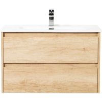 Тумба под раковину BelBagno Kraft 80 KRAFT-800-2C-SO-RNN подвесная Rovere Nebrasca Nature — фото 1, Тумбы под раковину