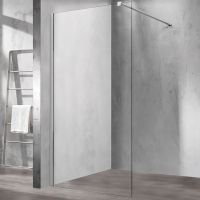 Душевая перегородка Vincea Walk-In 120 VSW-1H120CL профиль Хром стекло прозрачное — фото 1, Душевые перегородки