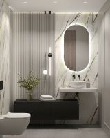 Товар: Столешница под раковину Boheme Armadi Art Flat 80 869-080-CLCT Белый мрамор - фото 4 Столешница под раковину Boheme Armadi Art Flat 80 869-080-CLCT Белый мрамор — фото 4, Раковины