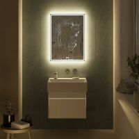 Зеркало Kerama Marazzi Tecno 60 TE.mi.60 с подсветкой с бесконтактным выключателем с подогревом и часами — фото 3, Зеркала в ванную комнату