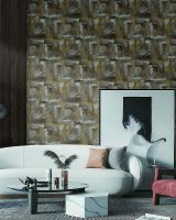 Обои Wiganford by Solo Teodoro WG50281 Винил на флизелине (1,06*10,05) Коричневый, Штукатурка/Абстракция — фото 2, Обои для стен