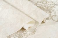 Обои Артекс Луиза 10806-04 Винил на флизелине (1,06*10,05) Зеленый/Бежевый, Мрамор/Штукатурка — фото 3, Обои для стен