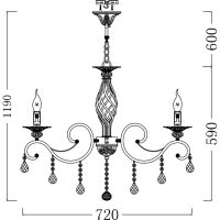Товар: Люстра Maytoni Elegant Grace ARM247-08-G Белая Золото - фото 8 Люстра Maytoni Elegant Grace ARM247-08-G Белая Золото — фото 8, Люстры