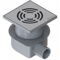 Душевой трап Boheme Smart Design 984-10-CR с решеткой Хром — фото 1, Трапы для душа