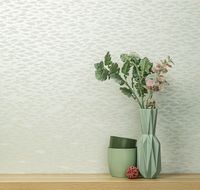 Обои Milassa Iceland ICE2 006 Флизелин (1*10,05) Зеленый/Серый, Рыбы — фото 3, Обои для стен