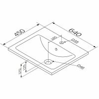 Раковина AM.PM X-Joy 65 M85AWCC0652WG64 Белая — фото 3, Раковины встраиваемые сверху