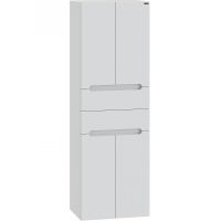 Шкаф пенал СанТа Лондон 60 подвесной Белый — фото 1, Пеналы для ванной комнаты