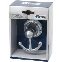 Двойной крючок Fixsen Style FX-41105A Хром — фото 2, Крючки для полотенец