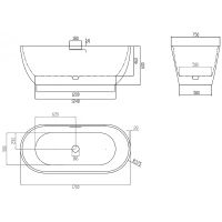 Товар: Ванна из искусственного камня Abber Frankfurt 170x75 AM9941DB Синяя матовая без гидромассажа - фото 5 Ванна из искусственного камня Abber Frankfurt 170x75 AM9941DB Синяя матовая без гидромассажа — фото 5, Ванны из искусственного камня