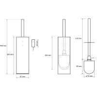 Ершик для унитаза Bemeta Plaza 118113092 Хром — фото 2, Ершики для унитаза