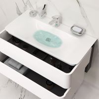 Тумба под раковину AM.PM Sensation 100 M30FHX1002WG подвесная Белая глянцевая — фото 2, Мебель для ванной