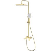 Душевая система Splenka S01.24.03 Золото матовое — фото 1, Душевые стойки