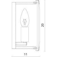 Товар: Настенный светильник Divinare Ostin 1100/02 AP-1 Прозрачный Хром - фото 2 Настенный светильник Divinare Ostin 1100/02 AP-1 Прозрачный Хром — фото 2, Бра