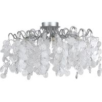 Потолочный светильник Crystal Lux Tenerife PL8 Silver Прозрачный Белый Серебро — фото 1, Светильники
